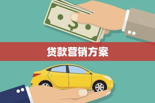阳春贷款营销方案