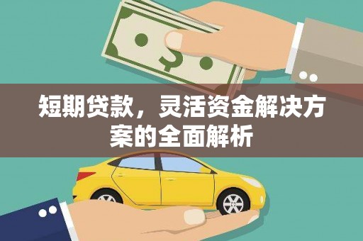 枝江短期贷款，灵活资金解决方案的全面解析