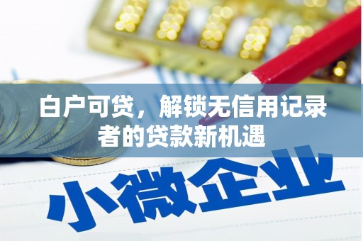 韶关白户可贷，解锁无信用记录者的贷款新机遇