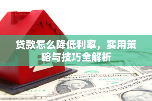 楠西贷款怎么降低利率，实用策略与技巧全解析
