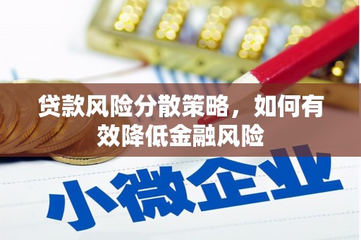 蠡县贷款风险分散策略，如何有效降低金融风险