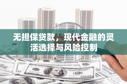 弋江无担保贷款，现代金融的灵活选择与风险控制