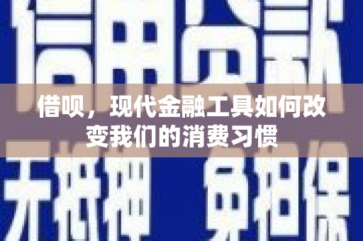 布袋借呗，现代金融工具如何改变我们的消费习惯