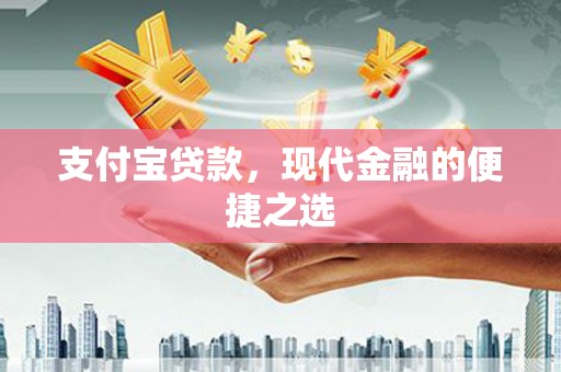 雨城支付宝贷款，现代金融的便捷之选